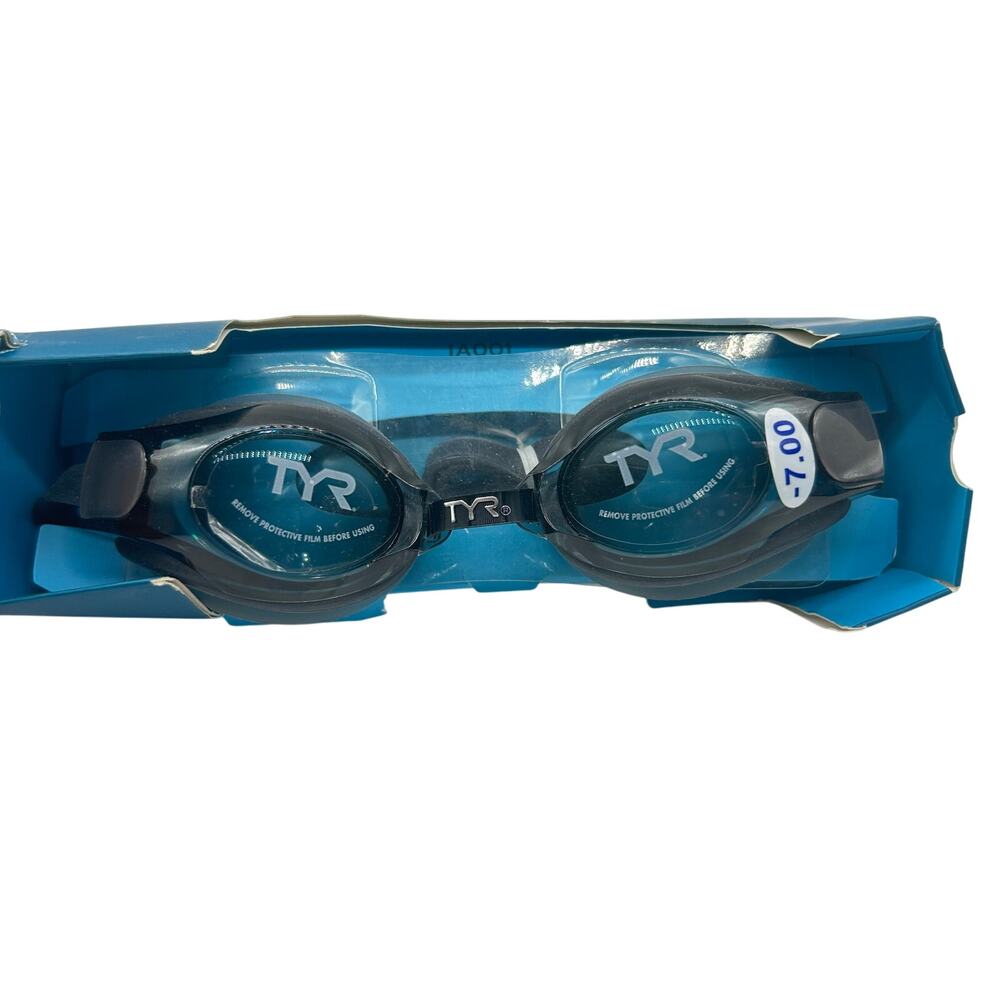 TYR Corrective Optical Adult Swim Goggles -7.00 Rx Lens Adjustable Nosebridge‎